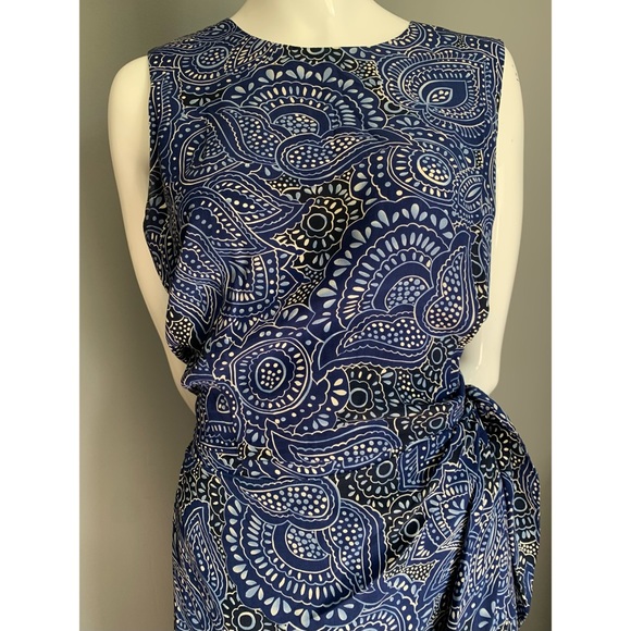 Maggy London by Kenneth Nolan : printed silk wrap dress - Picture 2 of 10